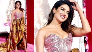 Priyanka Chopra isn’t afraid to show off her bold sense of style in a Valentine’s Day-esque dress that made us wonder if she was celebrating the day of love a few days early. (Instagram) Priyanka Chopra isn’t afraid to show off her bold sense of style in a Valentine’s Day-esque dress that made us wonder if she was celebrating the day of love a few days early. (Instagram)
