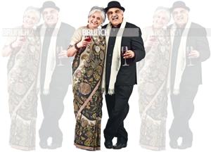 Teaching at the same university in different colleges, Anuradha and Sanjay first met in a syllabus revision committee in 1991. On Anuradha: Sari, exhibition at Dastkar; jewellery, shop in Ajmer. On Sanjay: Hat, Kangol, USA; suit, Vaish & Sons; muffler, Tushar Kumar; shoes, Bellagio(Raj K Raj) Teaching at the same university in different colleges, Anuradha and Sanjay first met in a syllabus revision committee in 1991. On Anuradha: Sari, exhibition at Dastkar; jewellery, shop in Ajmer. On Sanjay: Hat, Kangol, USA; suit, Vaish & Sons; muffler, Tushar Kumar; shoes, Bellagio(Raj K Raj)