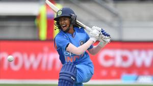 Jemimah Rodrigues plays a shot during the first T20 international women's match between New Zealand and India.(AFP) Jemimah Rodrigues plays a shot during the first T20 international women's match between New Zealand and India.(AFP)