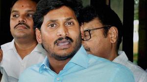 YSR Congress Party President YS Jagan Mohan Reddy.(PTI file photo) YSR Congress Party President YS Jagan Mohan Reddy.(PTI file photo)