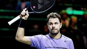 Stanislas Wawrinka celebrates after victory over France's Benoit Paire in their first round encounter.(AFP) Stanislas Wawrinka celebrates after victory over France's Benoit Paire in their first round encounter.(AFP)