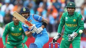 File image of India captain Virat Kohli in action against Pakistan.(Getty Images) File image of India captain Virat Kohli in action against Pakistan.(Getty Images)