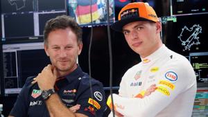 Red Bull's Max Verstappen looks on beside team principal Christian Horner(REUTERS) Red Bull's Max Verstappen looks on beside team principal Christian Horner(REUTERS)