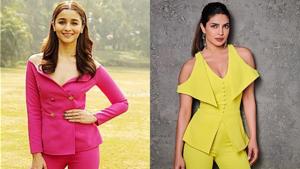 Alia Bhatt and Priyanka Chopra’s colourful looks are anything but boring. (Instagram) Alia Bhatt and Priyanka Chopra’s colourful looks are anything but boring. (Instagram)