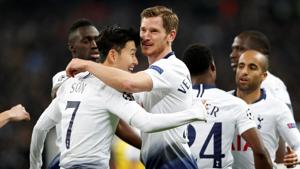 Jan Vertonghen celebrates a goal with his teammates.(Reuters) Jan Vertonghen celebrates a goal with his teammates.(Reuters)