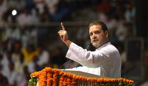 On Wednesday, Congress president Rahul Gandhi, All-India Congress Committee general secretary in-charge of Maharashtra Mallikarjun Kharge and general secretary KC Venugopal called on NCP chief Sharad Pawar in the presence of his MPs Praful Patel and Supriya Sule in New Delhi.(Raj K Raj/HT PHOTO) On Wednesday, Congress president Rahul Gandhi, All-India Congress Committee general secretary in-charge of Maharashtra Mallikarjun Kharge and general secretary KC Venugopal called on NCP chief Sharad Pawar in the presence of his MPs Praful Patel and Supriya Sule in New Delhi.(Raj K Raj/HT PHOTO)