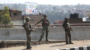 The CRPF and Jammu and Kashmir police opened a helpline, while a students’ organisation set up a temporary camp in Mohali to accommodate at least 20 young men and women who had left Dehradun and Ambala after facing threats.(AP) The CRPF and Jammu and Kashmir police opened a helpline, while a students’ organisation set up a temporary camp in Mohali to accommodate at least 20 young men and women who had left Dehradun and Ambala after facing threats.(AP)