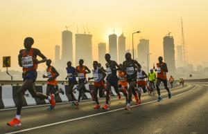 The half marathon (21-km) will start at 6 am while power run (10-km) will begin at 6:15 am followed by fun run (5-km) and family run (3-km) will commence at 7 am respectively. (Image for representation purpose only)(HT/PHOTO) The half marathon (21-km) will start at 6 am while power run (10-km) will begin at 6:15 am followed by fun run (5-km) and family run (3-km) will commence at 7 am respectively. (Image for representation purpose only)(HT/PHOTO)
