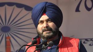 Navjot Singh Sidhu addresses crowds during the 70th Republic Day celebrations at Guru Nanak Stadium in Amritsar. Navjot Singh Sidhu addresses crowds during the 70th Republic Day celebrations at Guru Nanak Stadium in Amritsar.