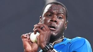 File image of Windies cricketer Carlos Brathwaite.(AFP) File image of Windies cricketer Carlos Brathwaite.(AFP)