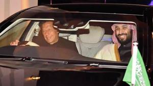 Pakistan's Prime Minister Imran Khan (L) drives a car next to Saudi Arabian Crown Prince Mohammed bin Salman (R) upon his arrival at the military Nur Khan Air Force base in Islamabad.(AFP photo) Pakistan's Prime Minister Imran Khan (L) drives a car next to Saudi Arabian Crown Prince Mohammed bin Salman (R) upon his arrival at the military Nur Khan Air Force base in Islamabad.(AFP photo)