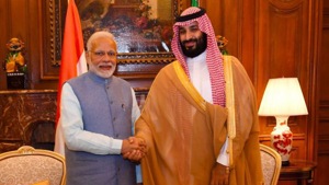 India is expected to raise Pakistan’s use of cross-border terrorism with the Saudi prince, who will hold talks with PM Narendra Modi and President Ram Nath Kovind on Wednesday.(PTI File) India is expected to raise Pakistan’s use of cross-border terrorism with the Saudi prince, who will hold talks with PM Narendra Modi and President Ram Nath Kovind on Wednesday.(PTI File)