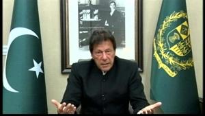 Pakistan Prime Minister Imran Khan addresses to the nation on Pulwama terror attack in Islamabad on Tuesday.(ANI Photo) Pakistan Prime Minister Imran Khan addresses to the nation on Pulwama terror attack in Islamabad on Tuesday.(ANI Photo)