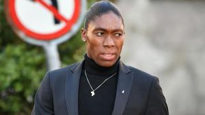 South African 800 meters Olympic champion Caster Semenya arrives for a landmark hearing at the Court of Arbitration (CAS) in Lausanne on February 18, 2019(AFP)
