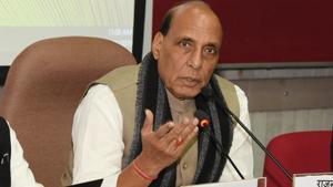 Panic button on mobile phones and other initiatives will be jointly launched by Union Home Minister Rajnath Singh and WCD Minister Maneka Gandhi.(ANI) Panic button on mobile phones and other initiatives will be jointly launched by Union Home Minister Rajnath Singh and WCD Minister Maneka Gandhi.(ANI)