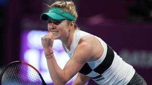 Ukraine's Elina Svitolina reacts during her Semi Final match against Romania's Simona Halep.(REUTERS) Ukraine's Elina Svitolina reacts during her Semi Final match against Romania's Simona Halep.(REUTERS)