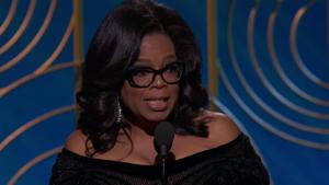 Oprah Winfrey speaks on the stage after being commemorated the Cecil B. DeMille Award at Golden Globes 2018.(NBC/YouTube) Oprah Winfrey speaks on the stage after being commemorated the Cecil B. DeMille Award at Golden Globes 2018.(NBC/YouTube)
