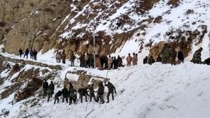 The avalanche hit the Namgya region of Himachal Pradesh’s Kinnaur district on February 20.(ANI Photo/Twitter) The avalanche hit the Namgya region of Himachal Pradesh’s Kinnaur district on February 20.(ANI Photo/Twitter)
