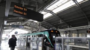 The Noida Metro has decided to allow audio-video shoot on its newly-opened Noida-Greater Noida Metro link for a fee.(Sunil Ghosh / HT Photo) The Noida Metro has decided to allow audio-video shoot on its newly-opened Noida-Greater Noida Metro link for a fee.(Sunil Ghosh / HT Photo)