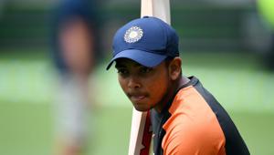 File picture of Prithvi Shaw(AFP) File picture of Prithvi Shaw(AFP)
