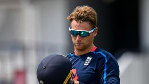 Jos Buttler of England takes part in a training session one day ahead of the 1st ODI between West Indies and England at Kensington Oval, Bridgetown, Barbados, on February 19, 2019(AFP) Jos Buttler of England takes part in a training session one day ahead of the 1st ODI between West Indies and England at Kensington Oval, Bridgetown, Barbados, on February 19, 2019(AFP)