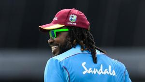Chris Gayle during a training session ahead of the 1st ODI between West Indies and England.(AFP)
