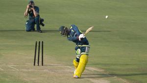 Australia's Glenn Maxwell bats during a practice session at the Rajiv Gandhi International Cricket stadium in Hyderabad, India, Wednesday, Feb.20, 2019. Australia will be playing five ODI and Two T20 matches against India. (AP Photo/Mahesh Kumar A.)(AP) Australia's Glenn Maxwell bats during a practice session at the Rajiv Gandhi International Cricket stadium in Hyderabad, India, Wednesday, Feb.20, 2019. Australia will be playing five ODI and Two T20 matches against India. (AP Photo/Mahesh Kumar A.)(AP)