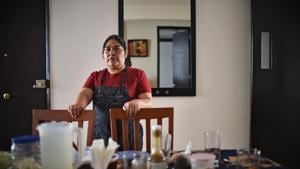 Mexican domestic worker Ignacia Ponciano poses at the house where she has worked for over 30 years in Mexico City on January 18, 2019. - The working conditions of domestics in Latin America, to whom director Alfonso Cuaron pays homage in his recent movie 'Roma', is slowly reaching a legal framework. Whilst several countries in the region have established laws for the sector in the last decade, other simultaneous realities such as economic crises and migration, are hampering those conquests and ambitions of formality. (Photo by Rodrigo ARANGUA / AFP)(AFP) Mexican domestic worker Ignacia Ponciano poses at the house where she has worked for over 30 years in Mexico City on January 18, 2019. - The working conditions of domestics in Latin America, to whom director Alfonso Cuaron pays homage in his recent movie 'Roma', is slowly reaching a legal framework. Whilst several countries in the region have established laws for the sector in the last decade, other simultaneous realities such as economic crises and migration, are hampering those conquests and ambitions of formality. (Photo by Rodrigo ARANGUA / AFP)(AFP)