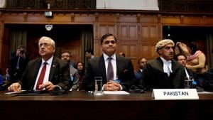 Pakistan used its final round of arguments in the Kulbhushan Jadhav case at the International Court of Justice to question India’s stance that the matter should be decided on the grounds that he hadn’t received a fair trial and his rights under the Vienna Convention were violated.(REUTERS) Pakistan used its final round of arguments in the Kulbhushan Jadhav case at the International Court of Justice to question India’s stance that the matter should be decided on the grounds that he hadn’t received a fair trial and his rights under the Vienna Convention were violated.(REUTERS)