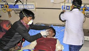 The hooch death toll in the Haridwar district alone has reached 43.(PTI) The hooch death toll in the Haridwar district alone has reached 43.(PTI)