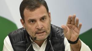 Rahul Gandhi landed at Tirupati International Airport at Renigunta in a special aircraft at 11am along with his nephew Raihan Vadra(Burhaan Kinu/HT PHOTO) Rahul Gandhi landed at Tirupati International Airport at Renigunta in a special aircraft at 11am along with his nephew Raihan Vadra(Burhaan Kinu/HT PHOTO)