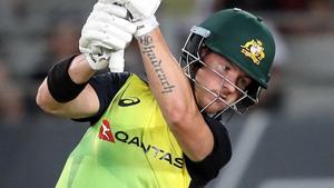 File image of D’Arcy Short in action during a T20I.(AFP Image) File image of D’Arcy Short in action during a T20I.(AFP Image)
