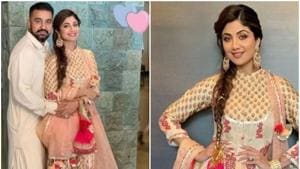 Shilpa Shetty shared these pictures from a family wedding on February 22.(Instagram) Shilpa Shetty shared these pictures from a family wedding on February 22.(Instagram)