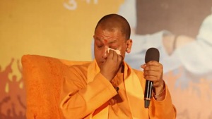 Uttar Pradesh chief minister Yogi Adityanath at the “Yuva Ke Mann Ki Baat” programme in Lucknow on Friday.(HT PHOTO) Uttar Pradesh chief minister Yogi Adityanath at the “Yuva Ke Mann Ki Baat” programme in Lucknow on Friday.(HT PHOTO)