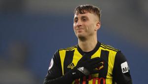 Watford's Gerard Deulofeu celebrates at the end of the match against Cardiff City.(Reuters) Watford's Gerard Deulofeu celebrates at the end of the match against Cardiff City.(Reuters)