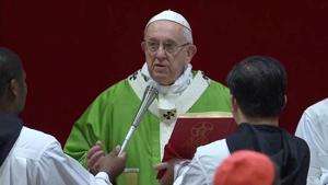 Pope Francis is seen during the last day of the four-day meeting on the global sexual abuse crisis, at the Vatican on February 24.(REUTERS) Pope Francis is seen during the last day of the four-day meeting on the global sexual abuse crisis, at the Vatican on February 24.(REUTERS)