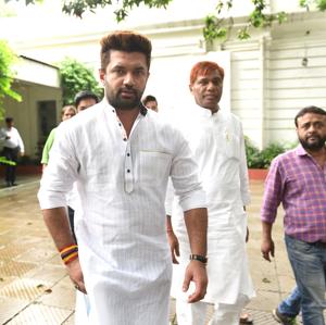 Chirag Paswan is leading the party from the front, taking deft decisions and representing Lok Janshakti Party (LJP) at crucial meetings both in and out of the parliament while elder Paswan mentors him from behind.(Arvind Yadav/HT PHOTO) Chirag Paswan is leading the party from the front, taking deft decisions and representing Lok Janshakti Party (LJP) at crucial meetings both in and out of the parliament while elder Paswan mentors him from behind.(Arvind Yadav/HT PHOTO)