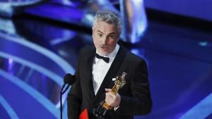 91st Academy Awards: Alfonso Cuaron accepts the Foreign Language Film award for Roma.(REUTERS) 91st Academy Awards: Alfonso Cuaron accepts the Foreign Language Film award for Roma.(REUTERS)