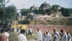 A Supreme Court Constitution Bench headed by Chief Justice of India (CJI) Ranjan Gogoi will on Tuesday take up the politically sensitive Ram Janmabhoomi-Babri Masjid land dispute case.(HT Photo)