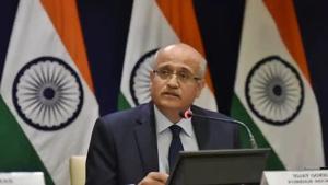Foreign secretary Vijay Gokhale briefs the media on IAF’s air strikes across the Line of Control (LoC)(Vipin Kumar/ HT photo) Foreign secretary Vijay Gokhale briefs the media on IAF’s air strikes across the Line of Control (LoC)(Vipin Kumar/ HT photo)
