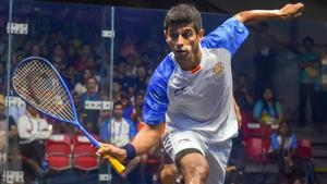 File image of Indian squash player Saurav Ghosal.(PTI) File image of Indian squash player Saurav Ghosal.(PTI)