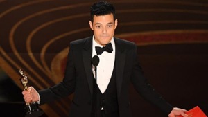 Actor Rami Malek during his acceptance speech at the Oscars 2019(Instagram)