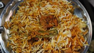 A plate of biryani at Pehelwan Biryani in Chitli Qabar Bazar, Old Delhi.(Photo: Waseem Gashroo/HT) A plate of biryani at Pehelwan Biryani in Chitli Qabar Bazar, Old Delhi.(Photo: Waseem Gashroo/HT)