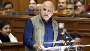 Finance minister Manish Sisodia said his government is planning to offer home delivery of ration under government’s doorstep delivery programme.(Sonu Mehta/HT Photo) Finance minister Manish Sisodia said his government is planning to offer home delivery of ration under government’s doorstep delivery programme.(Sonu Mehta/HT Photo)
