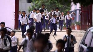 This was the fifth time in a row that the Aam Aadmi Party’s (AAP) government has allocated the highest share of the budget to the education sector.(File Photo) This was the fifth time in a row that the Aam Aadmi Party’s (AAP) government has allocated the highest share of the budget to the education sector.(File Photo)