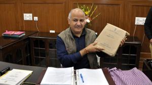 Manish Sisodia spoke about AAP’s 70-point manifesto in his speech and said that important promises such as the Jan Lokpal Bill, regularising contractual employees and cleaning the Yamuna could not be achieved due to Centre’s “unnecessary interventions”.(ANI) Manish Sisodia spoke about AAP’s 70-point manifesto in his speech and said that important promises such as the Jan Lokpal Bill, regularising contractual employees and cleaning the Yamuna could not be achieved due to Centre’s “unnecessary interventions”.(ANI)