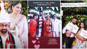 Bipasha Basu shared new pictures from sister Vijayeta’s Bengali wedding. See then here.(Instagram) Bipasha Basu shared new pictures from sister Vijayeta’s Bengali wedding. See then here.(Instagram)