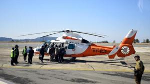 Himachal Pradesh chief minister Jai Ram Thakur flagged off the chopper under the central government’s UDAN 2 regional connectivity scheme.(HT Photo) Himachal Pradesh chief minister Jai Ram Thakur flagged off the chopper under the central government’s UDAN 2 regional connectivity scheme.(HT Photo)