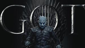The Night King sits on the Iron Thrones in new Game of Thrones posters. The Night King sits on the Iron Thrones in new Game of Thrones posters.