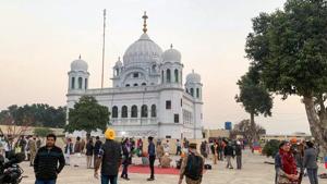 The proposed corridor will provide easy access to Sikh pilgrims to Guru Nanak’s final resting place Gurdwara Darbar Sahib at Kartarpur in Pakistan’s Punjab province.(PTI) The proposed corridor will provide easy access to Sikh pilgrims to Guru Nanak’s final resting place Gurdwara Darbar Sahib at Kartarpur in Pakistan’s Punjab province.(PTI)